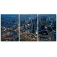 thumbnail image 1 of PixonSign Canvas Print Wall Art Set Sundown City Lights Night Cityscape Urban Architecture Photography Realism Scenic Landscape Decorative Colorful Multicolor for Bedroom - 16"x24"x3, 1 of 5