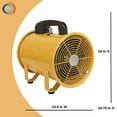thumbnail image 4 of Comfort Zone 8 Inch High Velocity Utility Blower Fan (CZBU80), 4 of 6