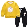 thumbnail image 3 of Ropa para niños de Hello Kitty, conjunto con capucha con estampado bonito, deportes informales de invierno para niñas, manga larga, además de ropa cálida de terciopelo para niños, 3 of 5