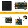 thumbnail image 3 of Ornate Mandala Teal Gold Design Waterproof Picnic Blanket with Foldable Zipper, Suitable for Outdoor Use, Suitable for Travel, Camping, Beaches, Parks, Grasslands, Picnic Blanket Accessories, 3 of 7