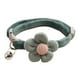thumbnail image 3 of Collar para gatos con cascabel, ajustable, para perros, collares básicos, accesorios para el cuello, collares para perros verde oscuro, 3 of 9