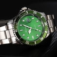 thumbnail image 6 of Fsqjgq Watches for Men Classic Stainless Steel Date Sport Quartz Analog Wrist Watch Mens Dress Watches Green, 6 of 8