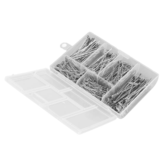 Alfileres En T, 450 Piezas De Alfileres Largos Y Rectos Multiusos Portátiles Con Caja Transparente Para Hacer Pelucas Para Manualidades