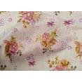 thumbnail image 4 of oneOone Cotton Poplin Peach Fabric Leaves & Watercolor Flower Floral Craft Projects Decor Fabric Printed By The Yard 42 Inch Wide, 4 of 4