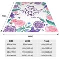 thumbnail image 6 of God is Within Her Blankets Bible Verse Blanket Inspirational Throw Blanket Soft Fluffy She Will Not Fall Fleece Blanket Get Will Soon Blanket Gift for Mom Women 80x60inch, 6 of 6