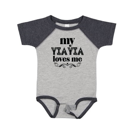 

Inktastic My YiaYia Loves Me Yia Yia for Grandchild Gift Baby Girl Bodysuit