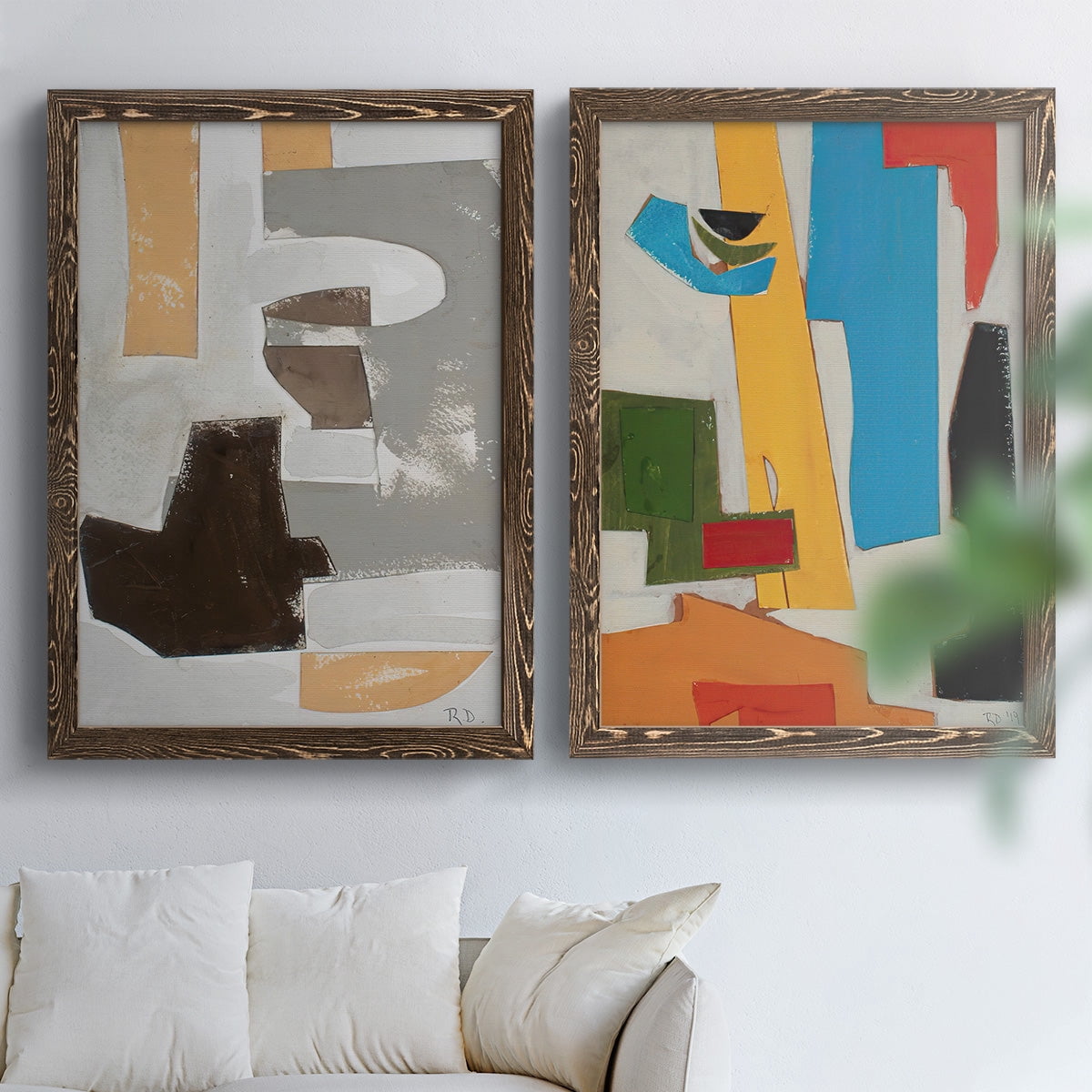 Andalusian Forms III - Premium Framed Canvas 2 Piece Set - Ready to Hang