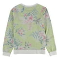 thumbnail image 2 of P.J. Salvage Womens Floral Print Pajama Sweatshirt Top, Grey, Medium, 2 of 2