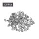 thumbnail image 3 of 100uds Cinta Extremo Engarce Abrazaderas Unique Bargains 8mm Raya Textura Plata Blanco, 3 of 7