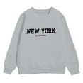 thumbnail image 4 of mgoYE Oversized Sweatshirts for Teen Girls Cute Graphic Long Sleeve Crewneck Sweatshirts Loose Fit Drop Shoulder Kids Preppy Clothes(White,2-3 Years), 4 of 4