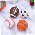 thumbnail image 4 of HAMPPLIES 4Pcs Kids Sports Balls Pvc Material Training Educational Mini Bouncy Balls For Kindergarten Play, 4 of 8