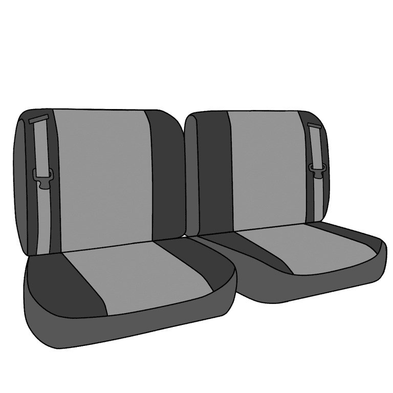 CalTrend Rear 50/50 Split Bench Faux Leather Seat Covers for 2002