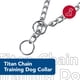 thumbnail image 2 of Collar para perros Coastal Titan Chain Training, 4 mm x 76 cm, 2 of 7