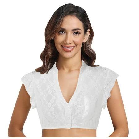 LARUYEKO Women 1PC Underwire Lingerie Lace Vest Women s Elegant Dirndl Blouse Black Dirndl Blouse Lace Blouse for Oktoberfest Lingerie plus Size Leather Lingerie for Women 4x Womens Sexy Lingerie