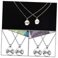 thumbnail image 4 of Luxshiny 2-Pack Delicate Friend Necklaces with Hand-in-Hand Pendant, Assorted Colors, Stylish Fashion Jewelry, 4 of 8