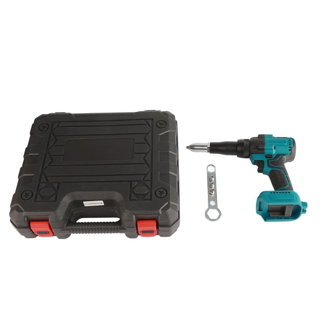 18V Blue Cordless Brushless Electric Rivet Gun LED Automatic Rivet Nut Hand Tool for BL1815 Battery 3.2-4.8mm