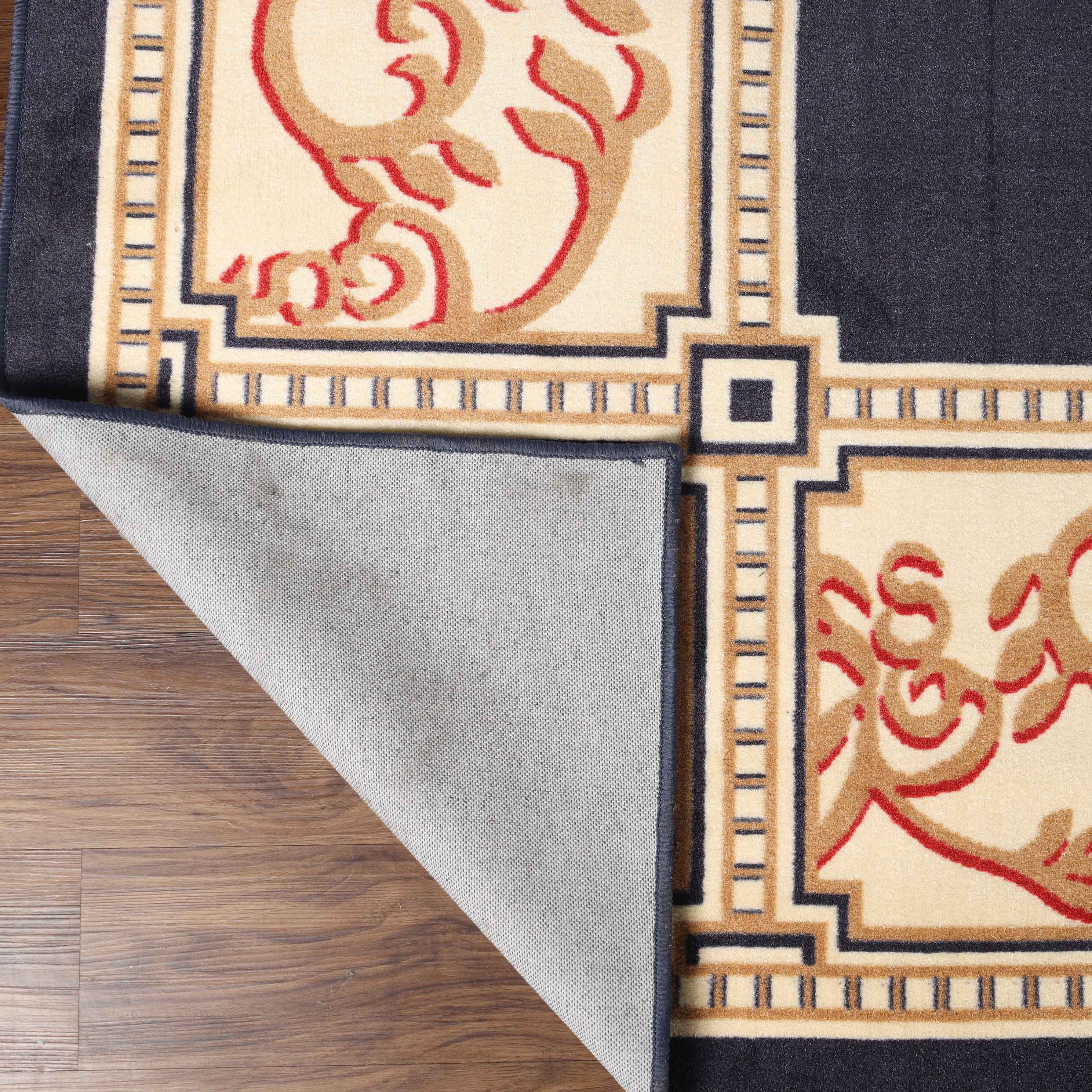 Superior Oversized Medallion Indoor Area Rug, 12' x 18', Midnight Blue