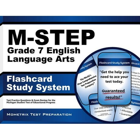 M-STEP Grade 7 English Language Arts Flashcard Study System: M-STEP Test Practice Questions & Exam Review for the Michigan Student Test of Educational