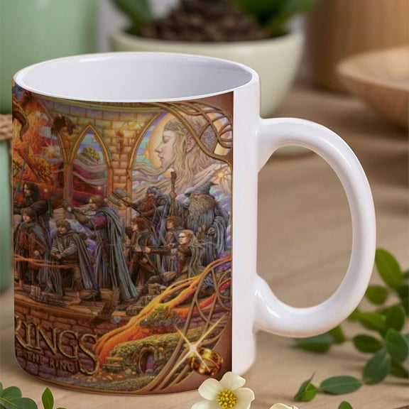 The Lord of the Rings 70s Mug Quotes Funny The Fellowship of The Ring,11 oz Mug up Meaning Teen,Gifts for Men and Women,Each,Besetuui