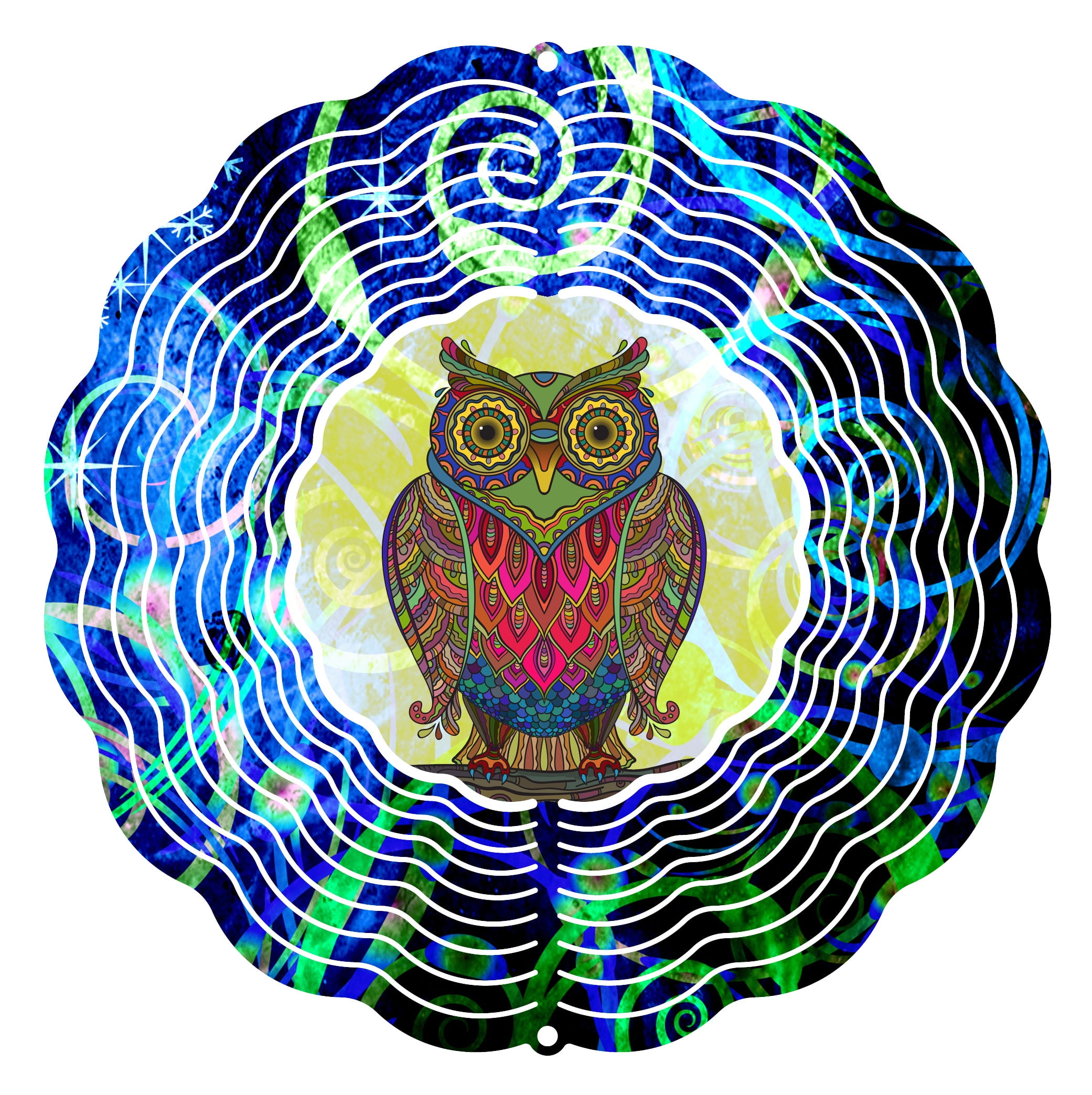 Garden Wind Spinner Wise Mr Owl 10" Wind Spinner by Next Innovations