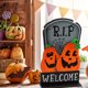 thumbnail image 5 of Adornos de decoración de madera de Halloween Decoración de diseño de escena de fiesta de Halloween Wmkox8yii  fhajkh2584, 5 of 7