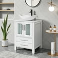 thumbnail image 6 of Eclife 24" Freestanding Single Bathroom Vanity with Ceramic Sink, Faucet, 6 of 12