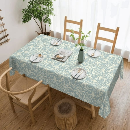

Tablecloth Seamless Flower Pattern Table Cloth For Rectangle Tables Waterproof Resistant Picnic Table Covers For Kitchen Dining/Party(54x72in)