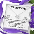 thumbnail image 4 of To My Wife Ver 3 Necklace, Valentine Couple Gift, Anniversary Birthday Pendant Gift, Gift For Him, Gift For Her, Happy Father Day Mother Day Gift, 4 of 4
