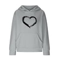 thumbnail image 4 of Teen Girls' Cute Sweatshirts with Hood Kids Oversized Long Sleeve Pullover Tops with Pocket Fall Winter School Trendy Clothes, 4 of 8