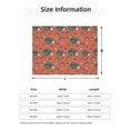 thumbnail image 5 of Yiaed Hedgehog Mushroom Print Blanket Throw Blanket Soft Cozy Flannel Blanket for Home Bed Sofa Couch Chair-40"x30", 5 of 6