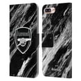 thumbnail image 1 of Head Case Designs Officially Licensed Arsenal FC Crest Patterns Marble Leather Book Wallet Case Cover Compatible with Apple iPhone 7 Plus / iPhone 8 Plus, 1 of 6
