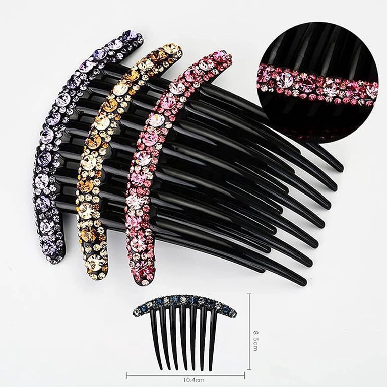 Menkey 6 Pcs Rhinestone Vintage Crystal Flower Hair Side  display picture 3