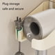 thumbnail image 4 of Soporte para secador de pelo con ventosa | Montaje en pared sin taladro | Almacenamiento de cables de alimentación | Organizador de plástico para baño | Impermeable A prueba de polvo | Se adapta a, 4 of 6