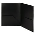 thumbnail image 2 of Smead Frame View Poly Two-pocket Folder 87705 - Letter - 8.50" X 11" - 50 Sheet Capacity - 2 Pockets - Polypropylene - Black, 2 of 5