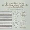 thumbnail image 2 of over&back Set of 4 Woven Placemats - Colorful Dining Table Mat - 100% Cotton - Machine Washable - Kitchen and Home Decor - Grey - 14" L X 20" W, 2 of 9