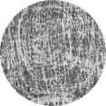 thumbnail image 1 of Ahgly Company Indoor Round Abstract Gray Modern Area Rugs, 4' Round, 1 of 4