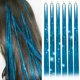 thumbnail image 1 of Kit de Oropel para el cabello shaofei 1200 hebras azul lago, 1 of 5