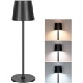thumbnail image 2 of Lampes de Table Portatives, Lot de 2, DEL Sans Fil 6000 mAh avec Gradation Continue à 3 Couleurs pour Usage Intérieur et Extérieur, 2 of 6