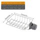 thumbnail image 5 of Kitchen Sink Caddy Organizer Adjustable Stainless Steel Faucet Storage Rack Sponge Holder for Accessories, 5 of 5