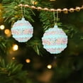 thumbnail image 7 of Yhmxh 3Pcs Glitter Christmas Ball Ornaments Set Shatterproof Christmas Tree Ornaments Hanging Sequin Foam Xmas Balls Decoration for Xmas Tree Wreath Garland Home Decor Wedding Party(Pink), 7 of 7