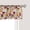 Pale Maroon Apricot and Green/12"W x 54"L_style638, variant on Yellow and Black Window Valance, Prehistoric Design with Zig Zag Lines Stripes Chevron, Curtain Valance for Kitchen Bedroom Decor with Rod Pocket, 54" X 18", Yellow Black and White