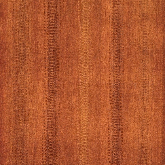 Ahgly Company Indoor Square Abstract Orange Modern Area Rugs, 5' Square