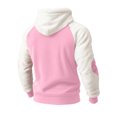 thumbnail image 5 of Tanghaowl Kids Hoodies Child Boys Girls Christmas Long Sleeve Patchwork Hooded Pullover Tops Keep Warm Sweatshirts Clothes Pink 2-3 Years, 5 of 7