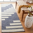 thumbnail image 2 of SAFAVIEH Striped Kilim Meriel Striped Runner Rug, Navy/Ivory, 2'3" x 7', 2 of 7