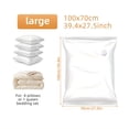 thumbnail image 3 of 6 Pcs Grands Sacs de Rangement sous Vide avec 1 Pc Pompe Manuelle, Sacs de Scellage Gain de Place, 3 of 4