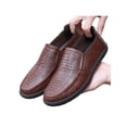 thumbnail image 3 of LUXUR Chaussures Bateau pour Hommes Décontractées Plates à Enfiler Mocassins Légers Chaussures Habillées Mocassins pour Hommes Brun-Évidées 6, 3 of 3