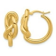 thumbnail image 3 of Diamond2Deal 18k Yellow Gold Polished Infinity Knot Hoop Earrings for Women, 3 of 3