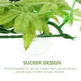 thumbnail image 2 of HAKIDZEL 3Pcs Reptile Tank Decorative Plants Leaves for Terrarium Decoration 11.8X6.3X0.08in, 2 of 8