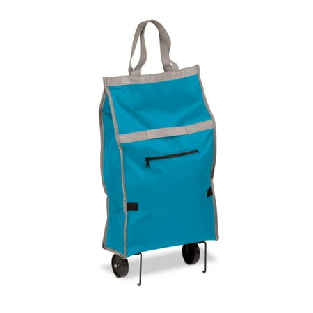 Honey Can Do Fabric Rolling Bag Cart with Handles, Multiple