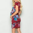 thumbnail image 2 of gakvbuo Maternity Dress for Photoshoot Summer s Women'S Maternity Short Sleeve Round Neck Floral Print Dress Pregnancy Clothes Dresses for Women, 2 of 3